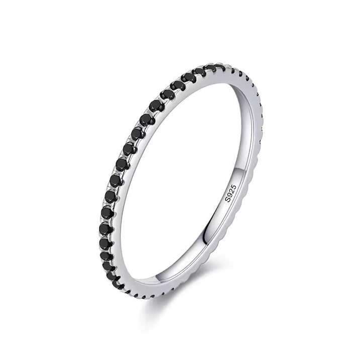 Anel Aura Negra Prata 925