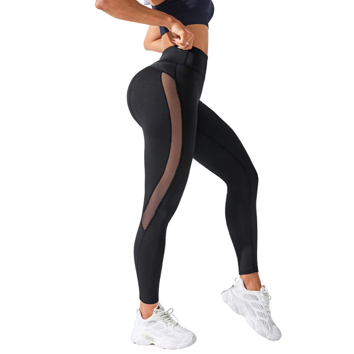 Legging Empina Bumbum Mesh Fit Preta