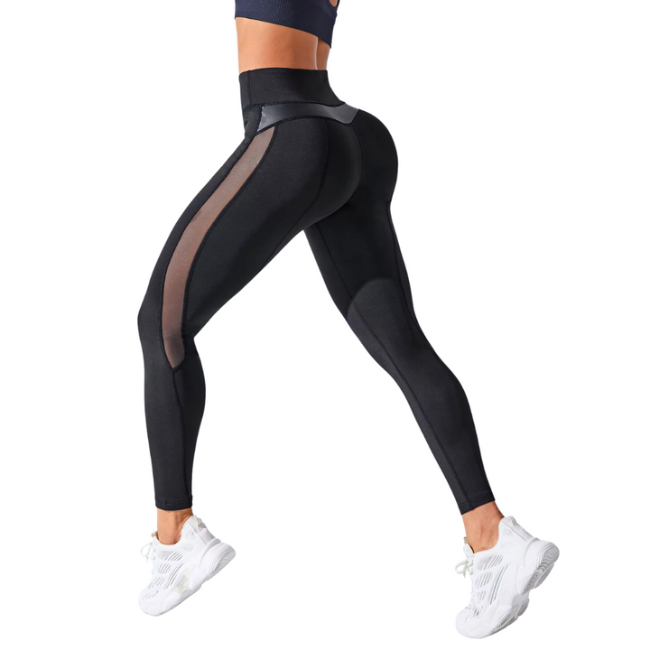 Legging Empina Bumbum Mesh Fit Preta