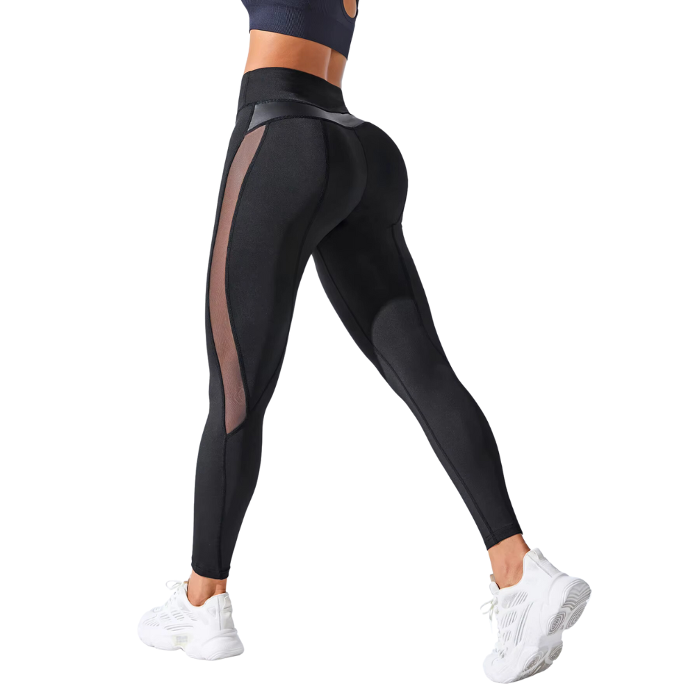 Legging Empina Bumbum Mesh Fit Preta