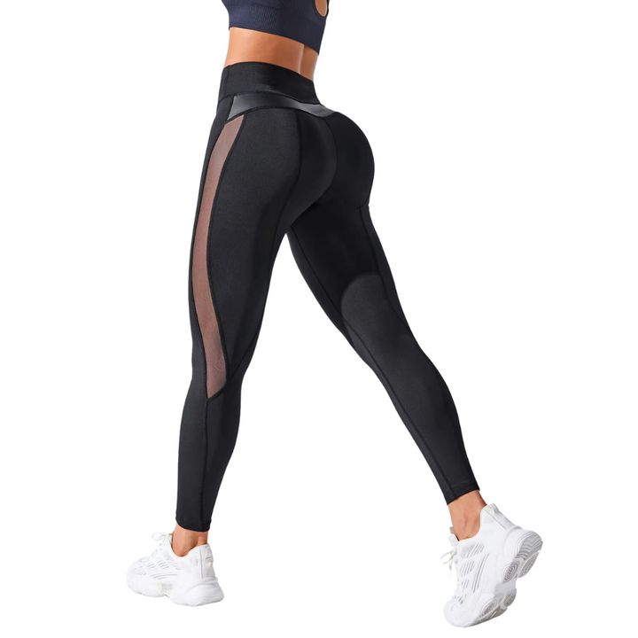 Legging Empina Bumbum Mesh Fit Preta