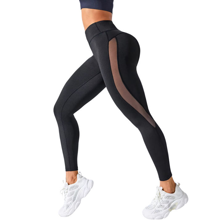 Legging Empina Bumbum Mesh Fit Preta