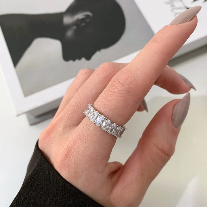 Anel Brilho Infinito Prata 925