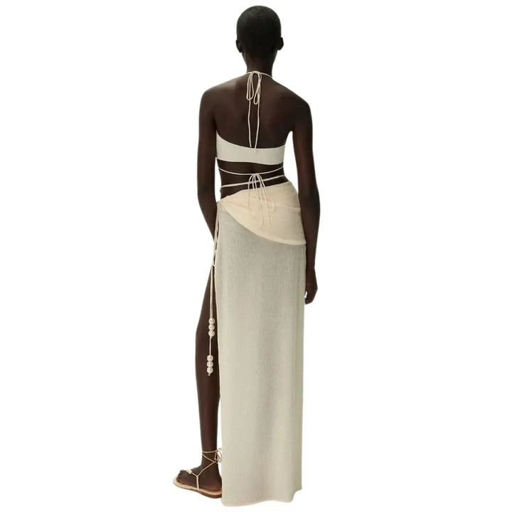 Biquíni Luxo Pérolas Off-White - Poderosa