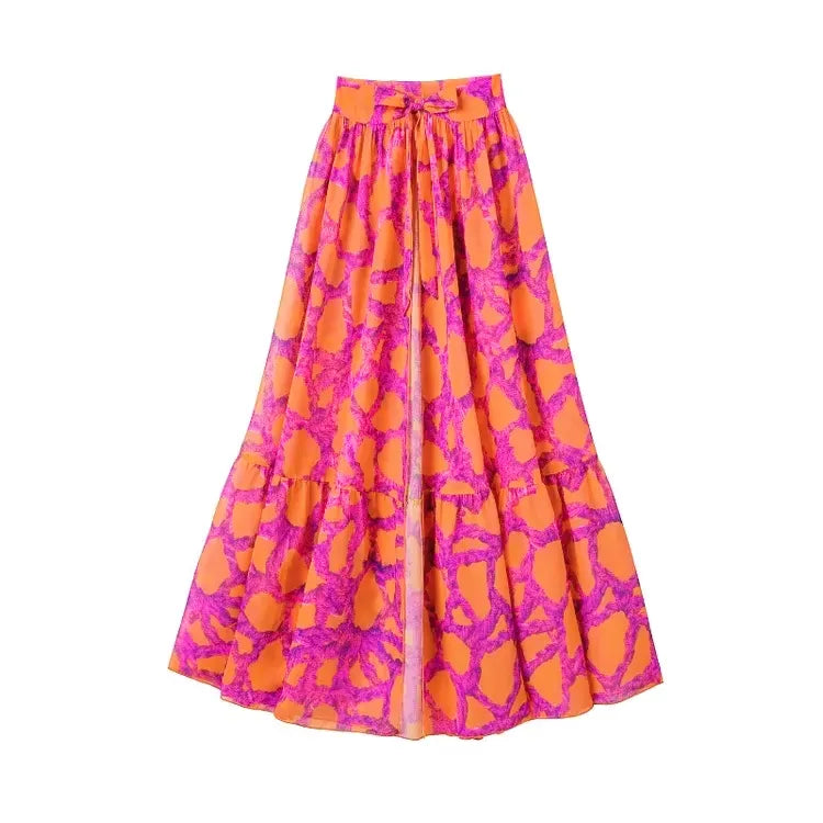 Conjunto Biquíni Pink Babados Tropicais - Poderosa