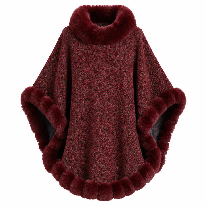Poncho Fechado Forrado Com Pelos - Poderosa 