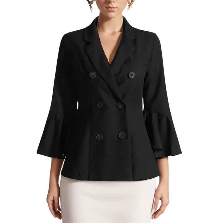 Blazer Feminino Alfaiataria Manga Flare