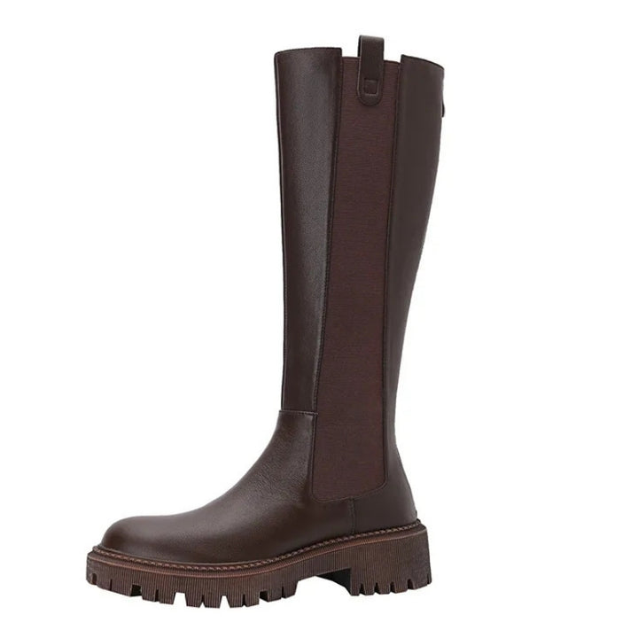 Bota Montaria Tratorada Couro Duo com Pelos