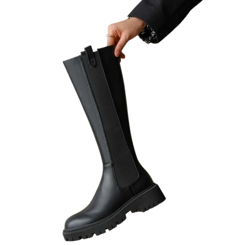 Bota Montaria Tratorada Couro Duo com Pelos