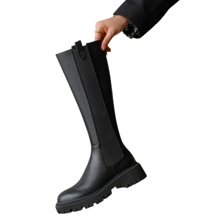 Bota Montaria Tratorada Couro Duo com Pelos