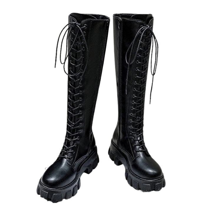 Bota Coturno Cano Alto Tratorada Preta - Poderosa