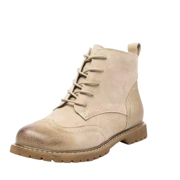Bota Coturno Forrada Camurça Vintage