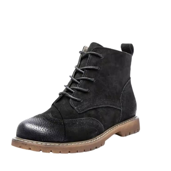 Bota Coturno Forrada Camurça Vintage