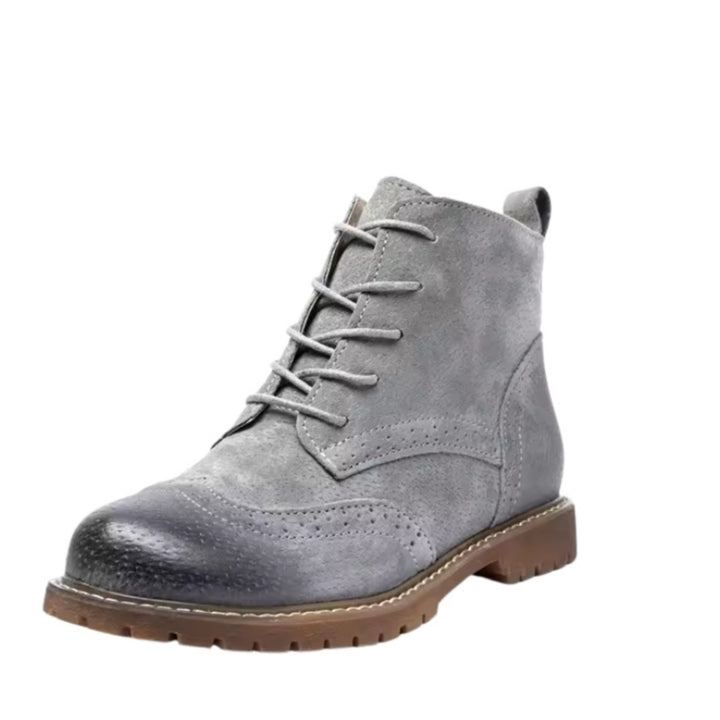 Bota Coturno Forrada Camurça Vintage