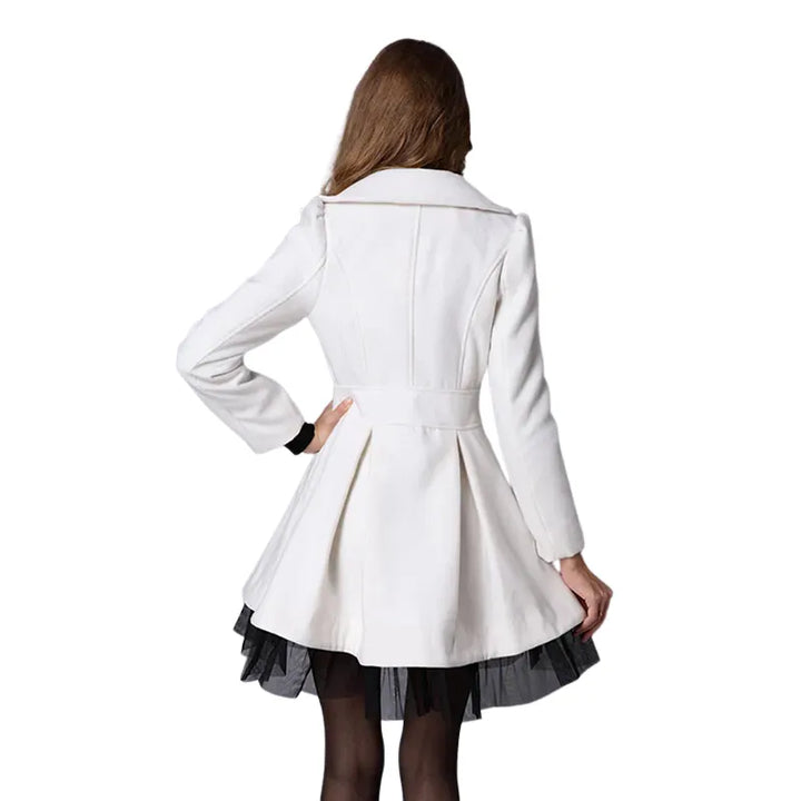 Sobretudo Feminino Com Tule Preto