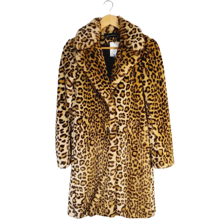 Casaco de Pelo Animal Print Leopardo