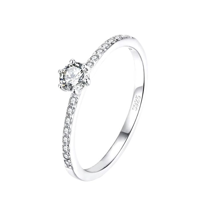 Anel Eternity Prata com Zircônias