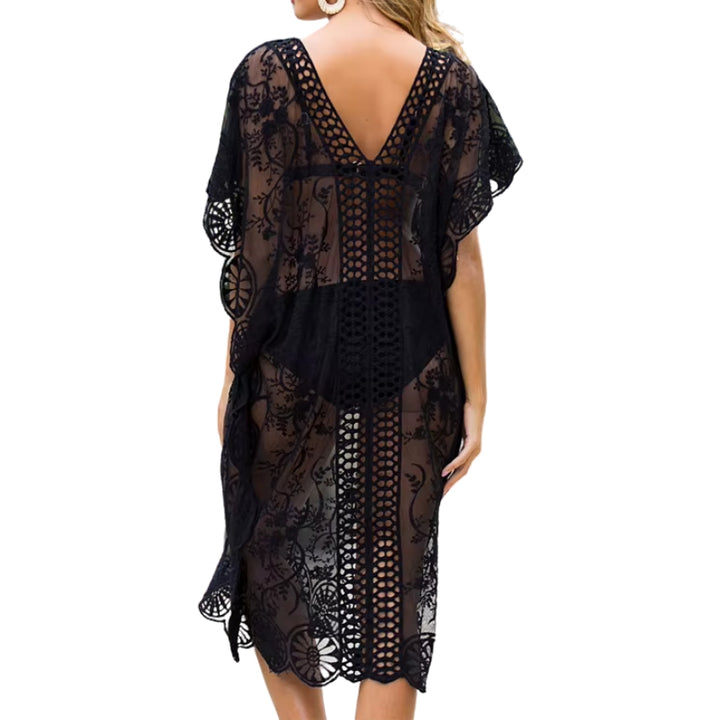 Saída de Praia Kaftan Bordada