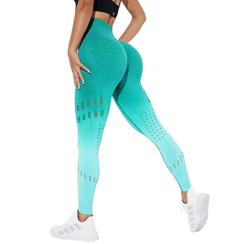 Legging Degradê com Detalhes Vazados