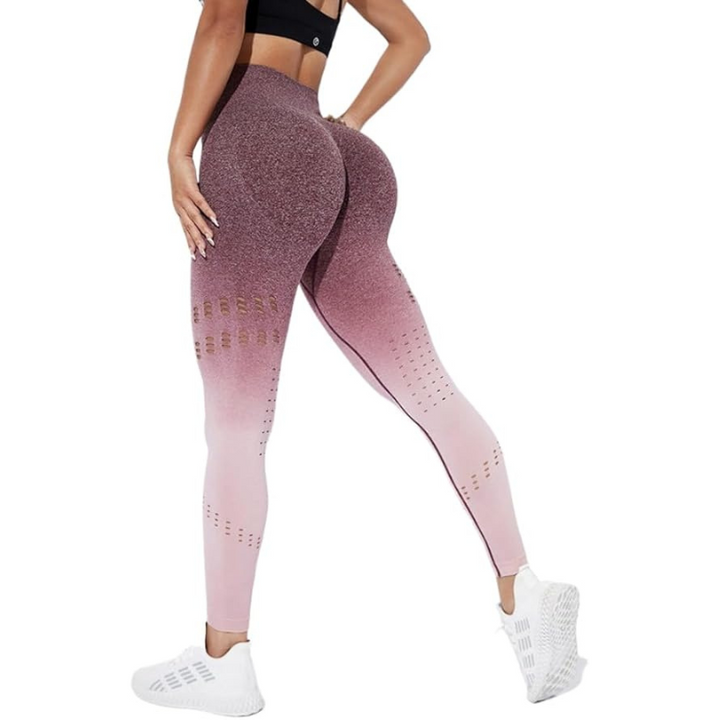 Legging Degradê com Detalhes Vazados