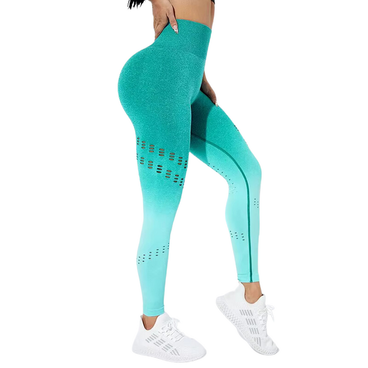 Legging Degradê com Detalhes Vazados