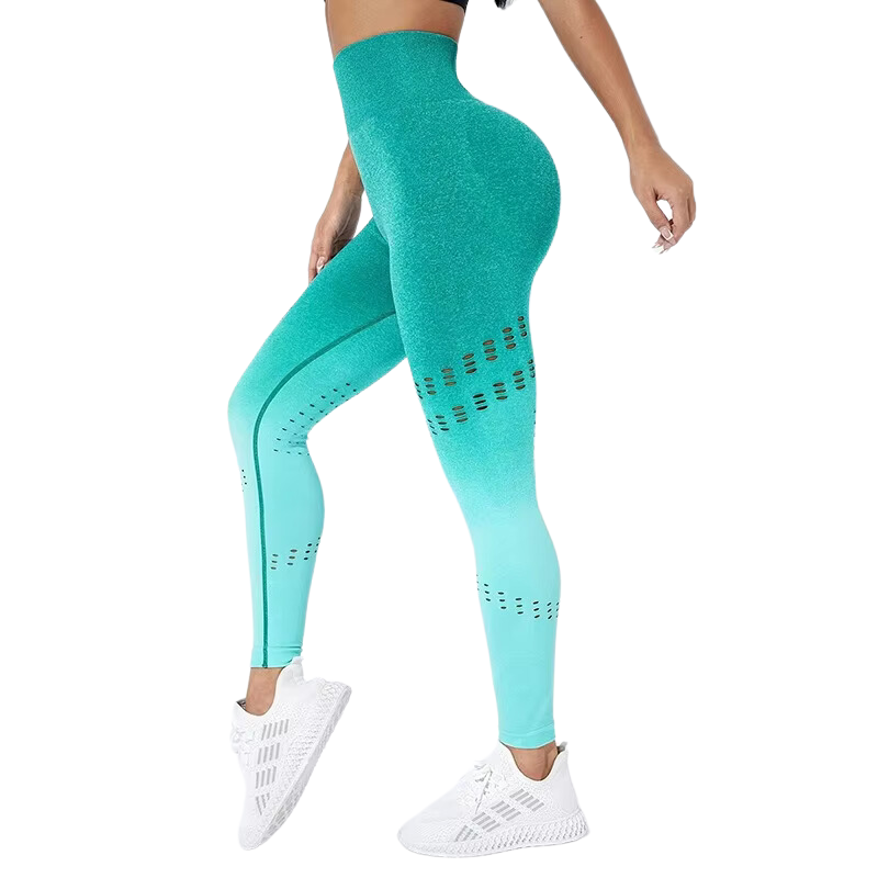 Legging Degradê com Detalhes Vazados