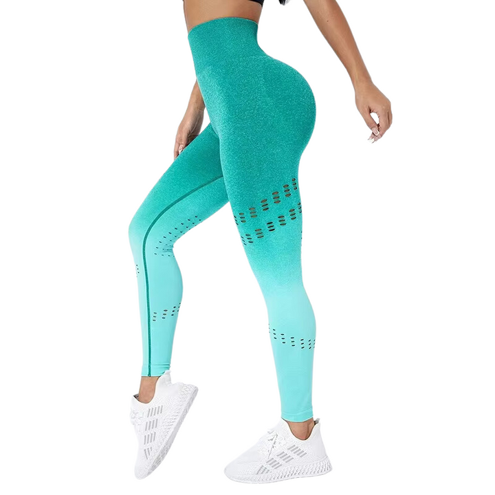 Legging Degradê com Detalhes Vazados