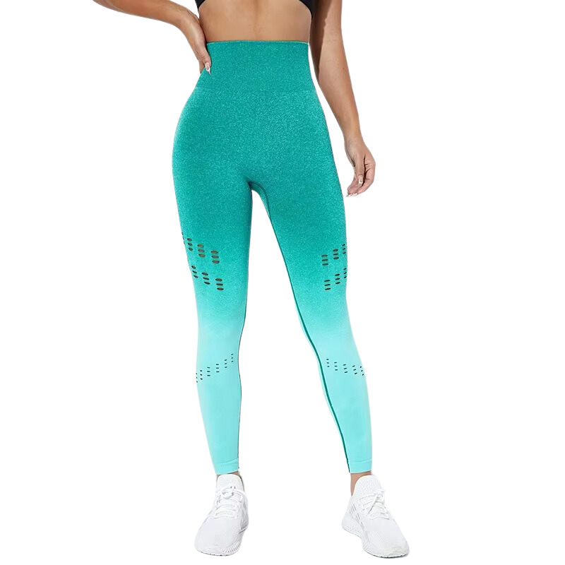 Legging Degradê com Detalhes Vazados