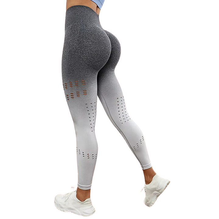 Legging Degradê com Detalhes Vazados