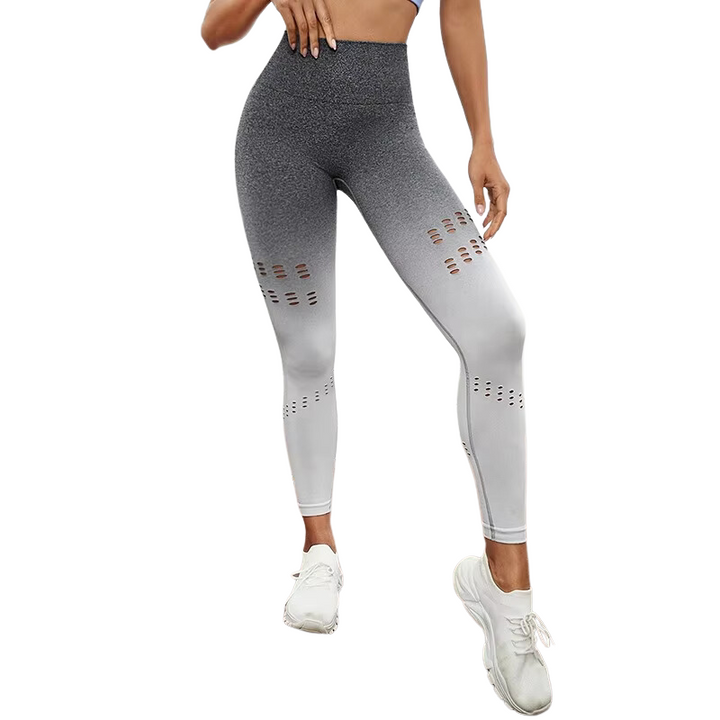 Legging Degradê com Detalhes Vazados