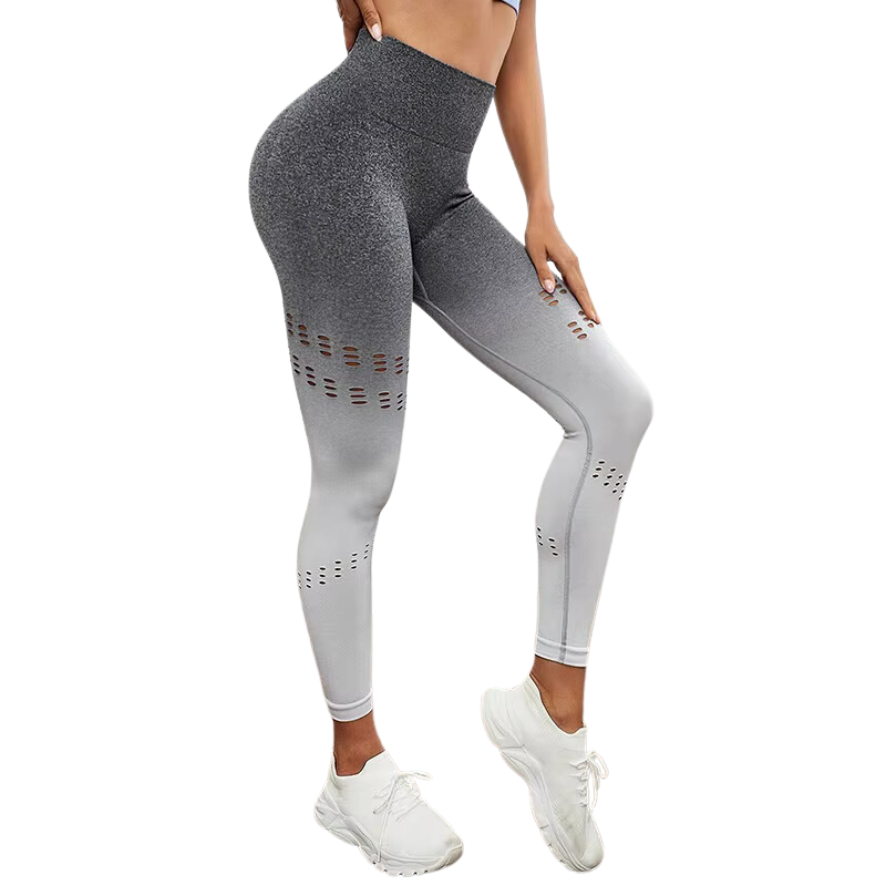 Legging Degradê com Detalhes Vazados