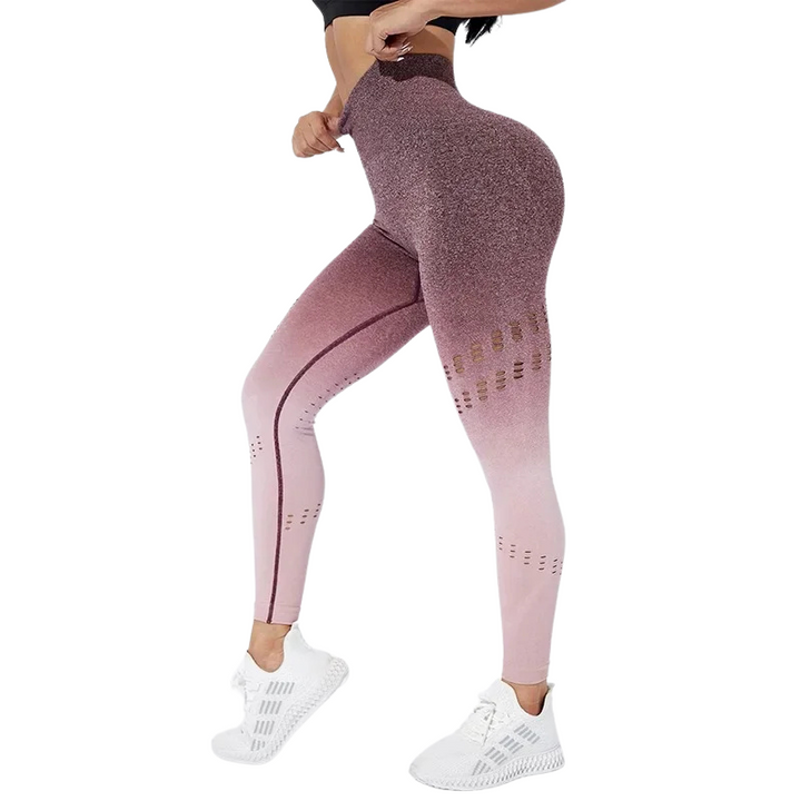 Legging Degradê com Detalhes Vazados