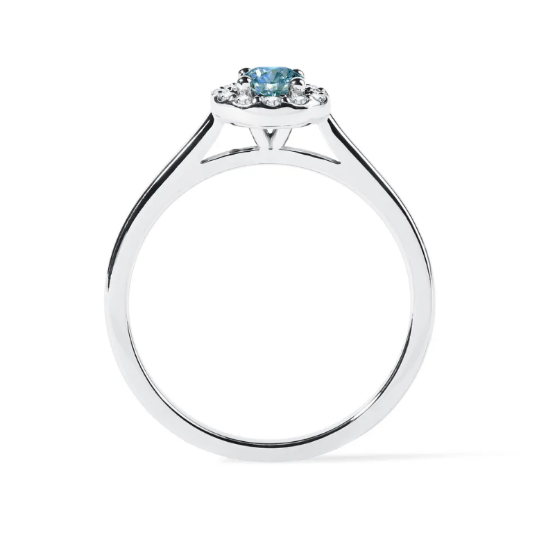 Anel Verde Moissanite Prata 925