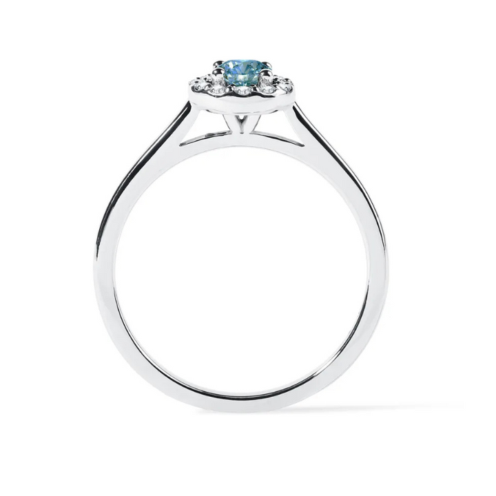 Anel Verde Moissanite Prata 925