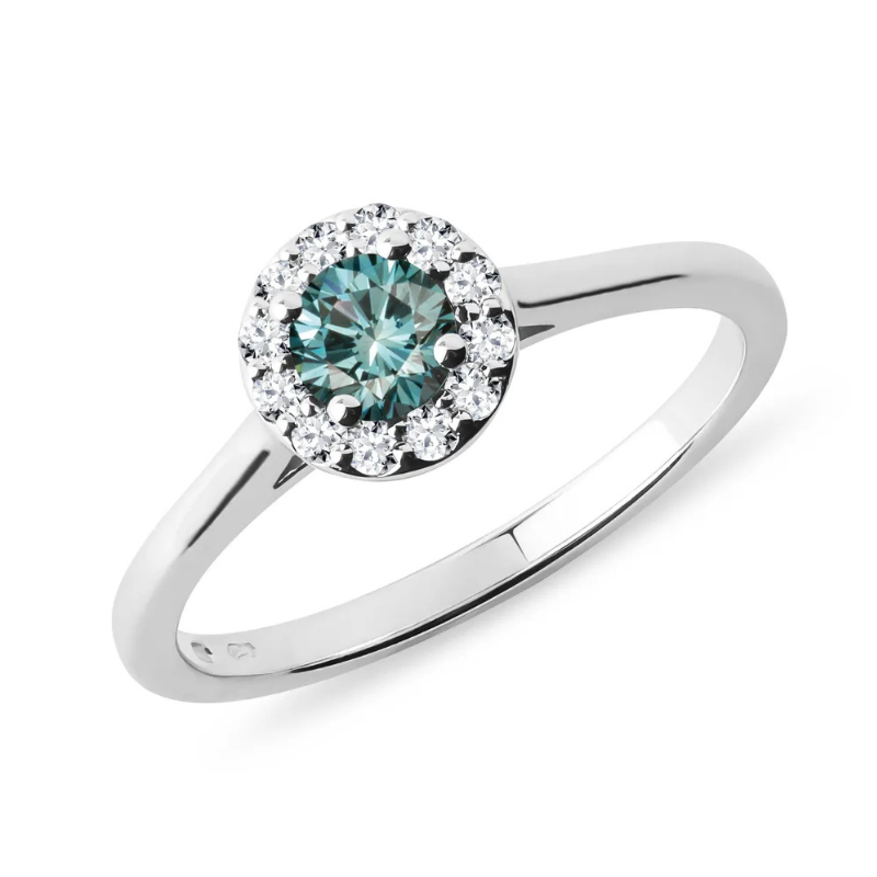 Anel Verde Moissanite Prata 925