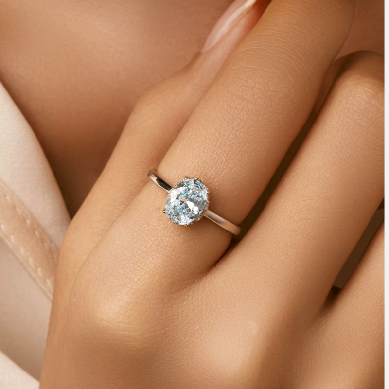 Anel Cristal Celestial Prata 925