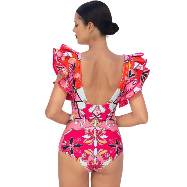 Maiô Elegance Mandala Pink -Poderosa