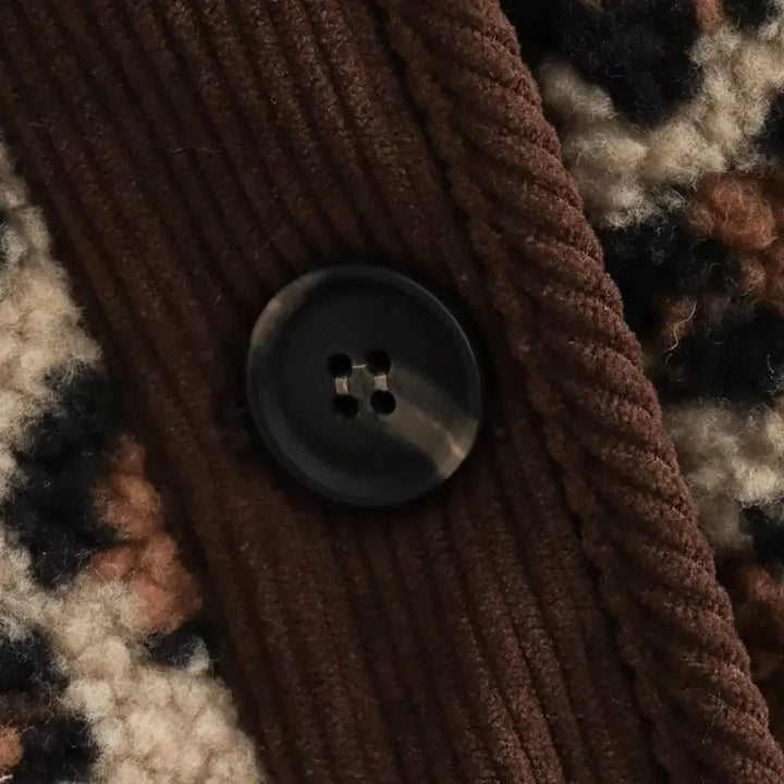 Jaqueta Feminina Pelúcia Animal Print