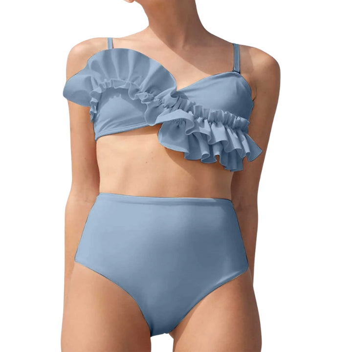 Biquíni Assimétrico Azul Glamour