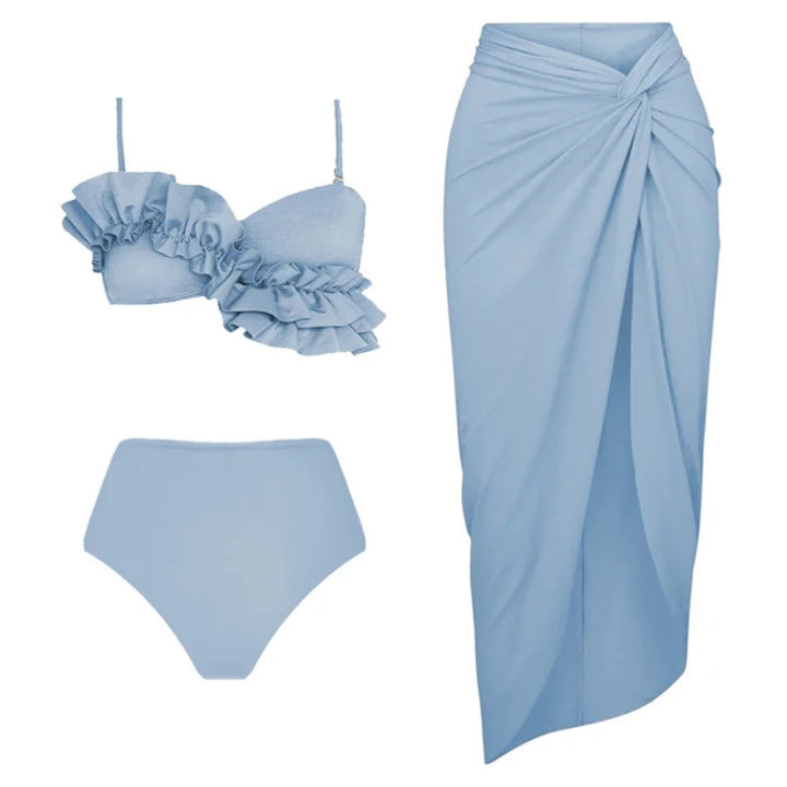 Biquíni Assimétrico Azul Glamour