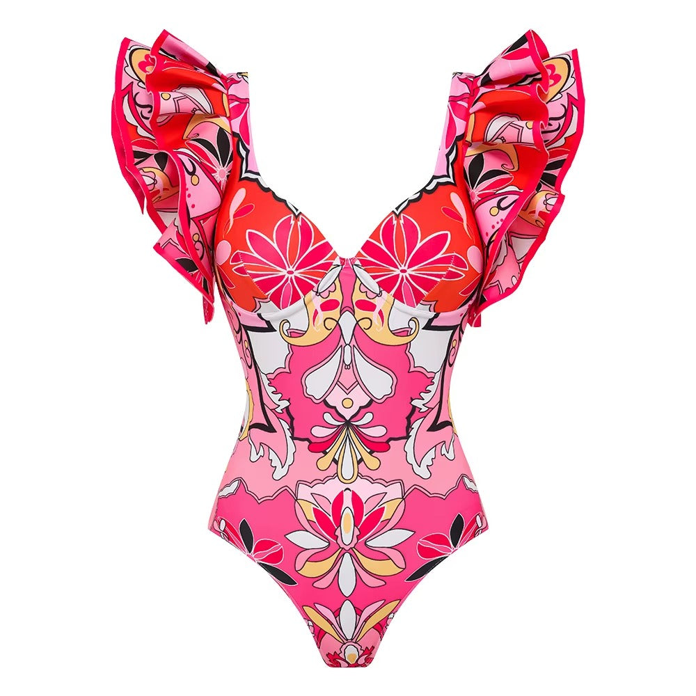 Maiô Elegance Mandala Pink -Poderosa