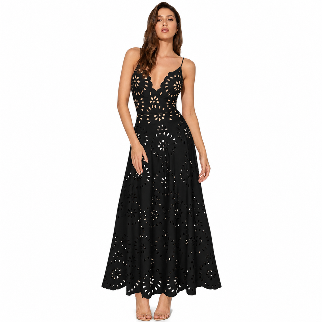 Maiô Glamour Vazado Preto