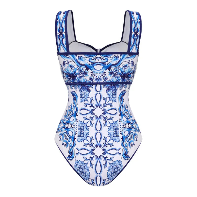 Maiô Azul Imperial Com Laço - Poderosa