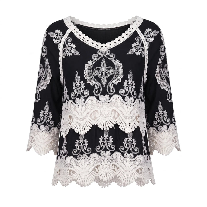 Blusa Feminina Detalhe Crochet - Poderosa