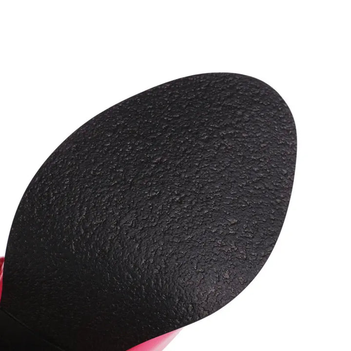 Bota Over The Knee Pink Com Amarração