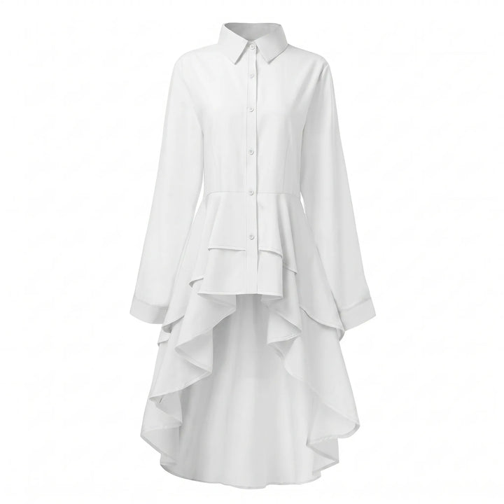 Camisa Mullet Alongada Com Babado - Poderosa 