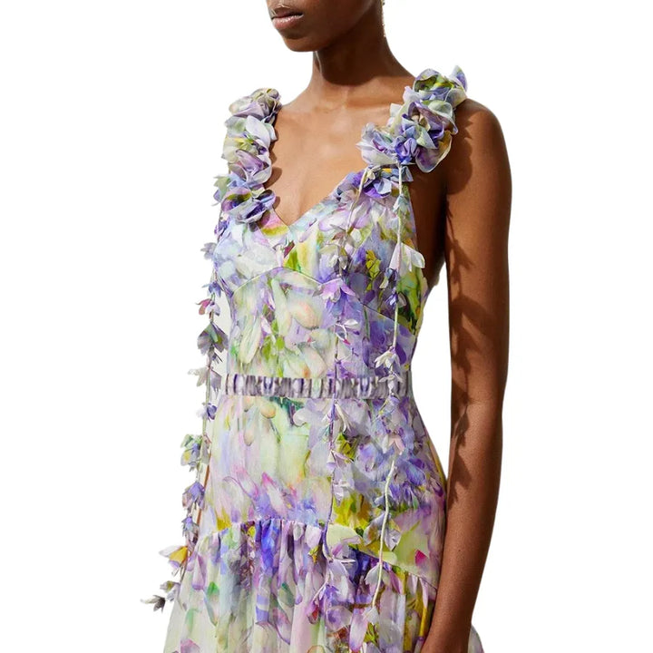 Maiô Estampado Flores Degradê