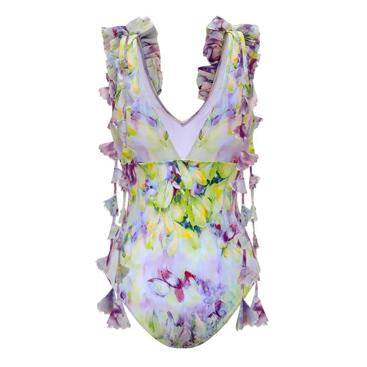 Maiô Estampado Flores Degradê