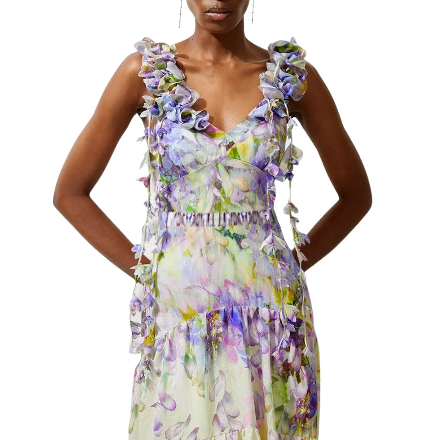 Maiô Estampado Flores Degradê