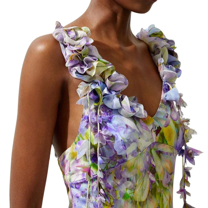Maiô Estampado Flores Degradê